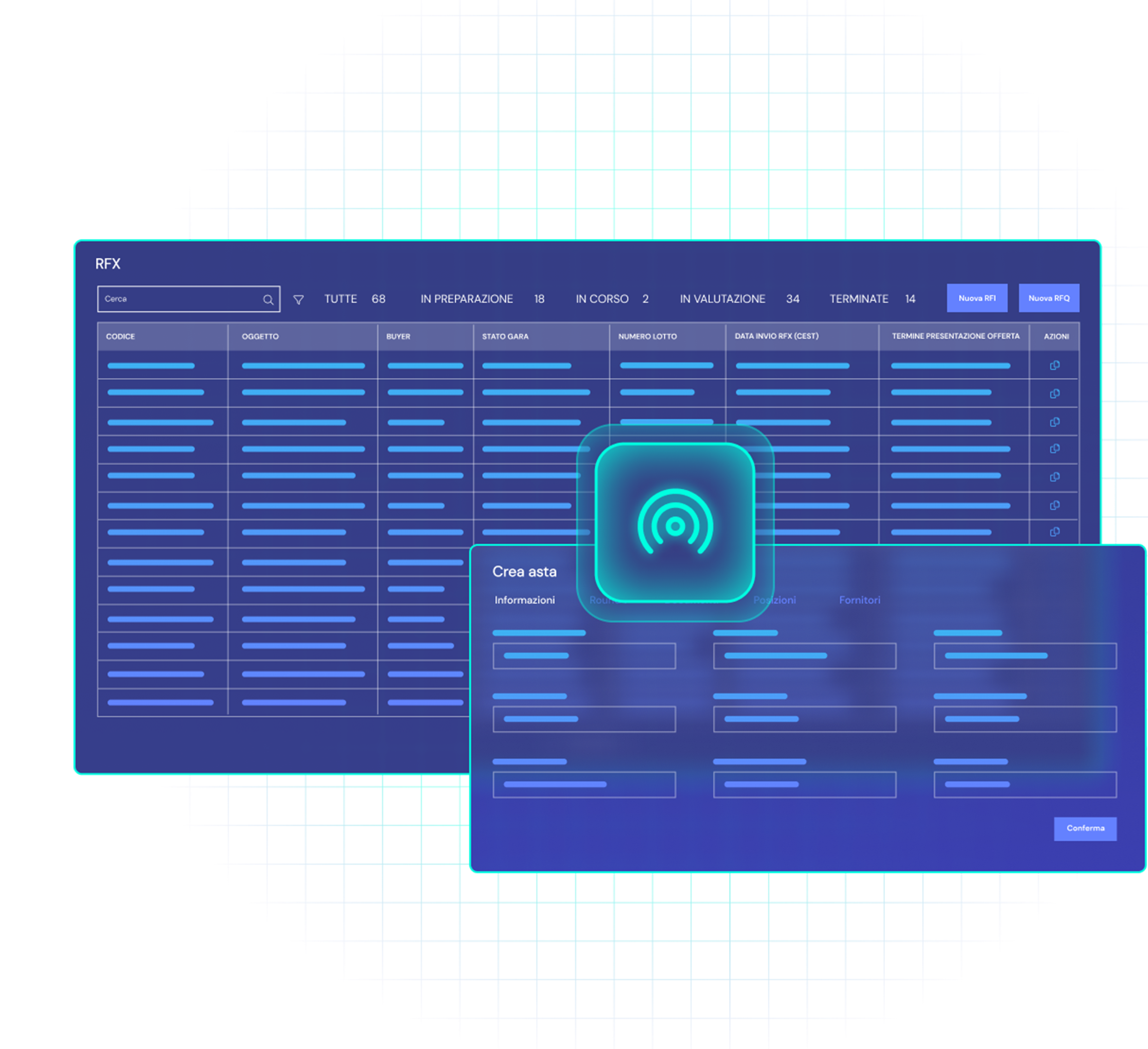 Sourcing screen