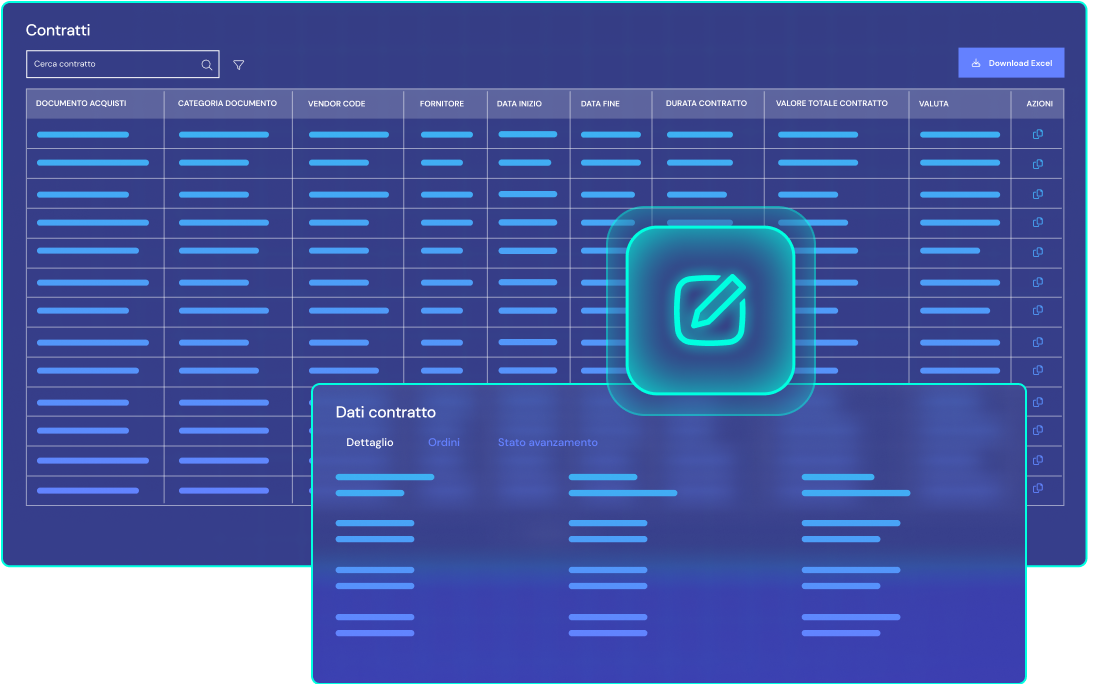 Contract Management Screen