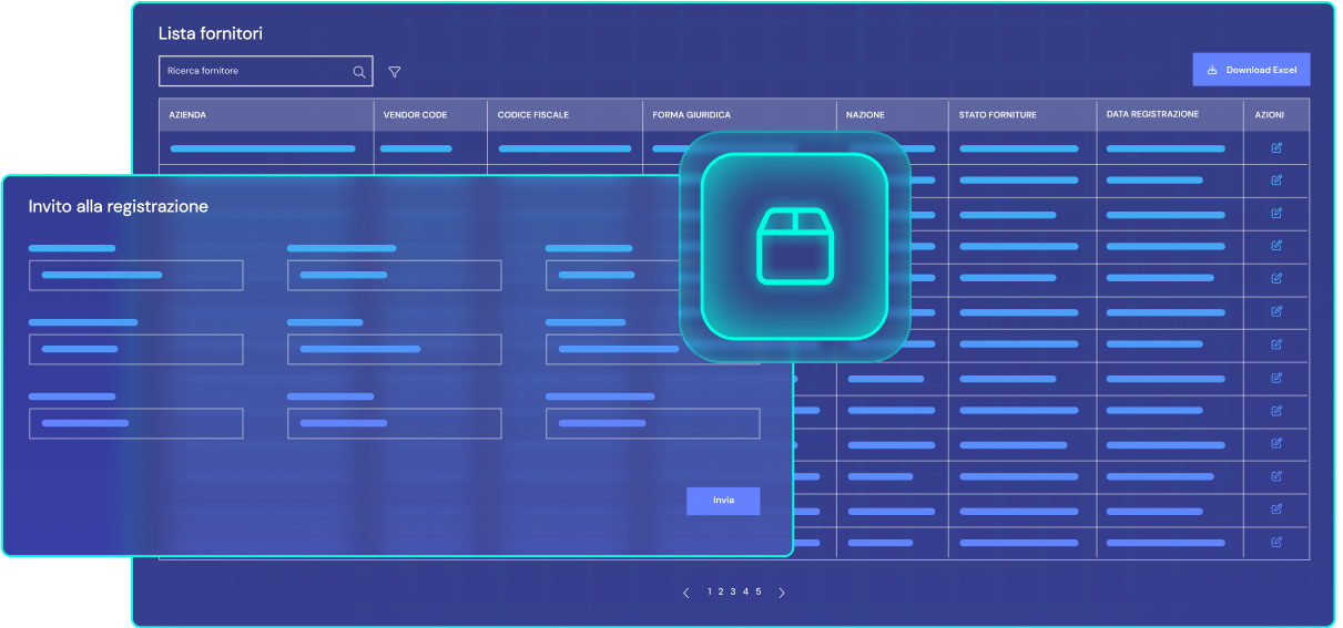 Supplier Management Screen